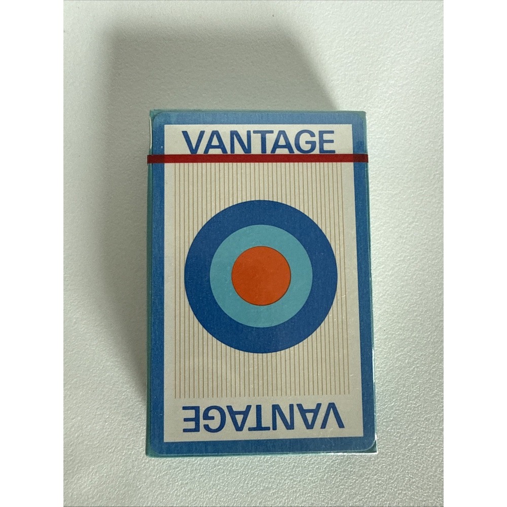 VANTAGE Cigarettes Logo Themed Deck of Playing Cards Sealed Vintage